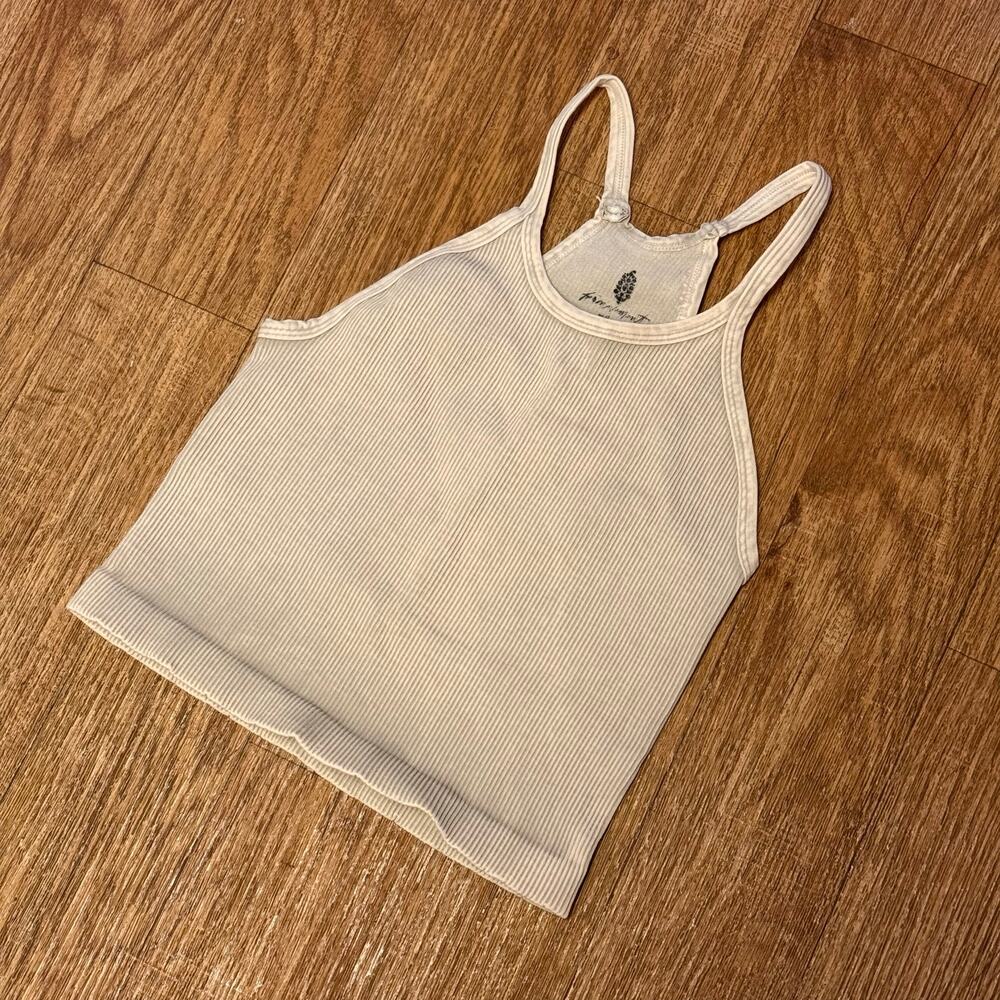 NWOT Free People Movement Happiness Runs Ribbed Crop Tank Top Size M/L